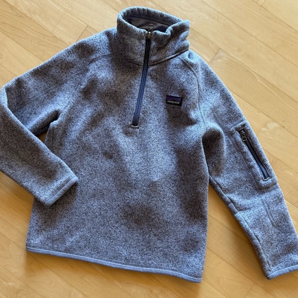 Patagonia kids’ better sweater 1/4 zip Quarter-Zip Fleece Pullover - Picture 1 of 6
